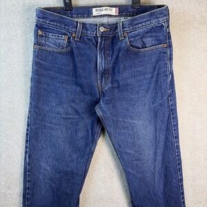 Vintage Levi's 505 Jeans Men's 34x36 (34x35) Blue Denim Classic Straight Leg Y2K
